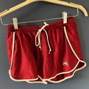 Tracksmith red Van Cortlandt Shorts